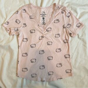 Hello Kitty Lace Pink Top